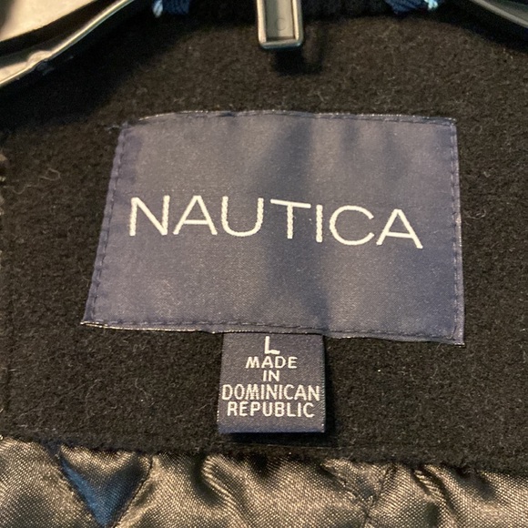 Nautica Man Wool 67% 12 % cashmere 21 Naylon Coat long 31 bust 44” - Picture 7 of 12